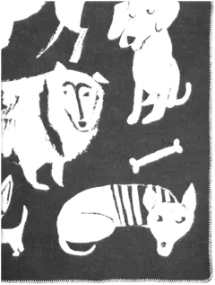 Lapuan Kankurit huopa Koirapuisto 130x180 cm tummanharmaa - 1