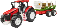 Bruder lelu ROADMAX traktori metsäperävaunulla ja kolmella tukilla - 1