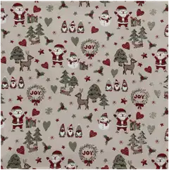 House sisustustyynynpäällinen Christmas Santa 50x50 cm harmaa/vihreä/punainen/valkoinen - 2