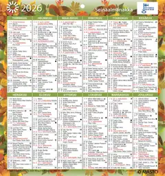 Ajasto seinäkalenteri Seinäalmanakka/Väggalmanackan - 1