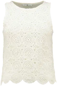 Hailys naisten toppi Ed44a - Cream - 1