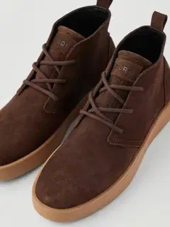 Björn Borg miesten mokkanahkaiset vapaa-ajan kengät Desert Chukka Brown - Dark brown - 3