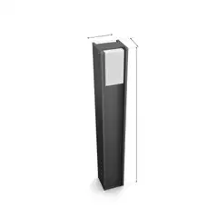 Philips Hue Turaco -pylväsvalaisin 8.1W 1000-20000K 1100LM anthracite säädettävä lämpimästä viileään - 2