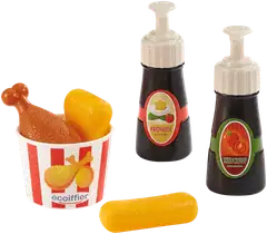 Ecoiffier - 100 % Chef - Hot dogit ja herkut -leikkisetti 25 osaa - 5
