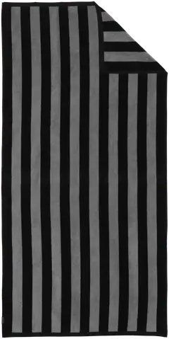 Ratia kylpypyyhe Raita 40x40mm 70x140 cm musta/harmaa - 1