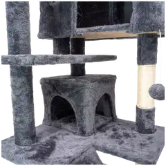 Trekker kissan kiipeilypuu Hotel 130 cm harmaa - 2