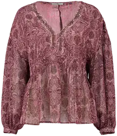 Hailys naisten paita Ch44iara - 8761 dark cherry paisley - 1