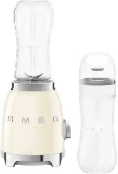 Smeg PBF01CREU pieni tehosekoitin kahdella 600ml pullolla, kerma - 4