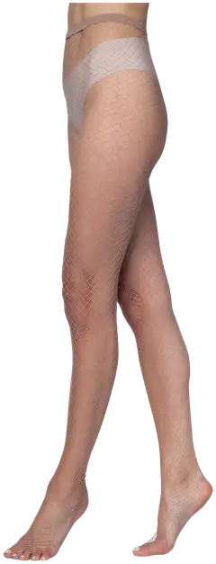 Norlyn naisten verkkosukkahousut Glitter - SAND - 2