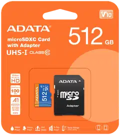 ADATA Premier microSDXC -muistikortti, 512 GB - 2