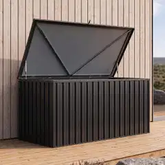 Fornorth säilytyslaatikko ulos 183x88x94cm 1303l, musta - 4