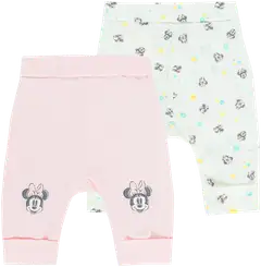 TEX BABY vauvojen trikoohousut  Minni 2-pack - pink - 1