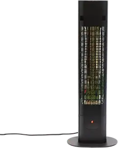 HORTUS Terassilämmitin 1800W lattiamalli, kaukosäädin, soft touch, musta - 3