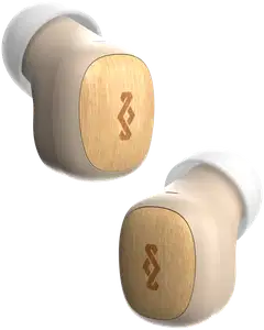 House of Marley langattomat nappikuulokkeet Smile Jamaica, beige/puu - 1