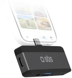 SBS 5-in-1 USB‑C-adapteri puhelimelle ja kannettavalle - 1