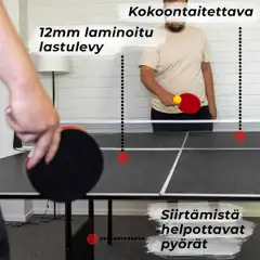 Prosport Pingispöytä Official, Black Edition - 8