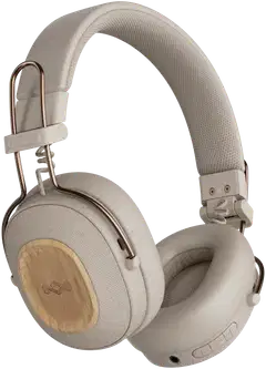 House of Marley langattomat sankakuulokkeet Positive Vibration Riddim, beige/puu - 1