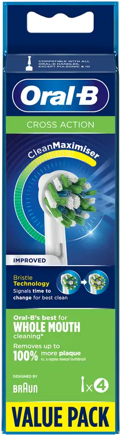 Oral-B Vaihtoharja CrossAction CleanMaximiser -tekniikalla 4kpl - 2