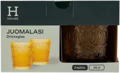 House juomalasi Diana 30 cl 2-pack keltainen - 3