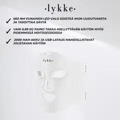 Lykke Punavalolaite Mask LED Pro - 4