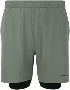 Endurance miesten Kros  2-in1 treenishortsit - Balsam Green - 1
