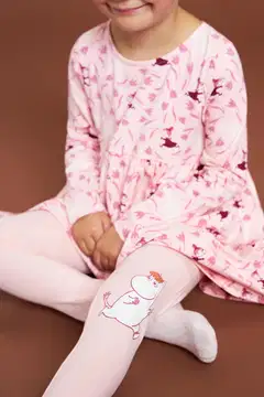 Muumi lasten mekko Kukkajuoksu 593495 - roosa - 4