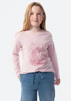 TEX BASIC lasten t-paita ballet I287714 - PINK DARK - 1