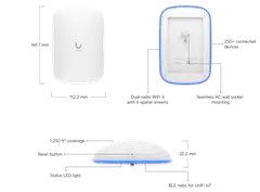 Ubiquiti plug-and-play WiFi 6 -kantaman laajennin pistorasiaan U6-EXTENDER - 9