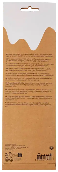 Creativ Company plus color -ask.maali värikäs 6x5ml - 3