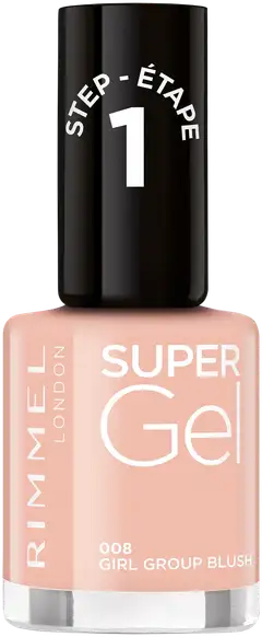 Rimmel Super Gel 008 Girl Group Blush kynsilakka 12 ml - 1