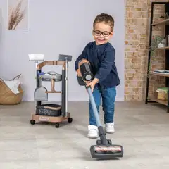 Smoby Rowenta siivouskärry + varsi-imuri, mainio setti siivousleikkeihin - 7