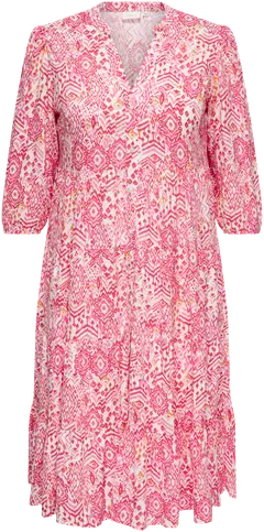 ONLY CARMAKOMA naisten mekko Carmilana - Cloud dancer - 1