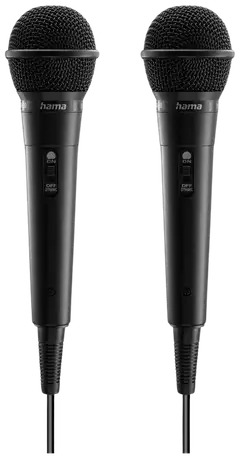 Hama dynaaminen mikrofoni Karaoke, 2 kpl - 1