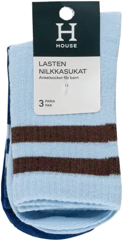 House lasten tennissukat 234H362630 3-pack - Blue/brown - 2