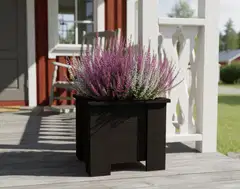 Miljöökoriste Nelikulmainen kukkalaatikko harmaa - 7