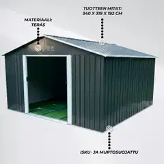 Fornorth pihavarasto, 10.85m2 - 9