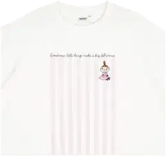 Muumi naisten t-paita Tuovi Little Things 591526 - Luonnonvalkoinen - 2