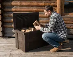 Piha-arkku, tumman harmaa, 40x45x80cm - 4