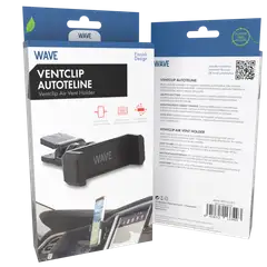 Wave Ventclip Autoteline, Musta - 5