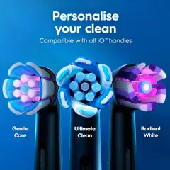 Oral-B iO3 -sähköhammasharja, Giftset, musta, 4 vaihtoharjaa, Matkakotelo - 6