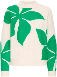 B.young naisten neulepusero Byomea - LEPRECHAUN FLOWER - 1