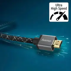 Hama Ultra High Speed HDMI™-johto, uros - uros, 8K, Metal, 3,0 m - 4