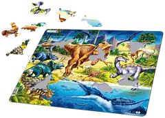 Larsen Maxi Palapeli Dinosaurukset, liitukausi 57 palaa - 2