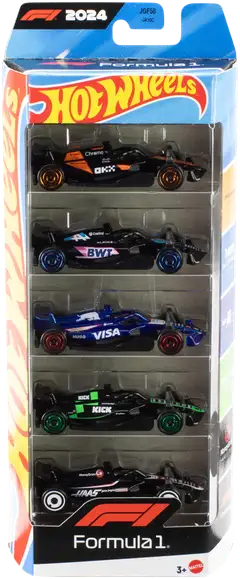 Hot Wheels Race F1 -Pikkuautot 5 Kpl - 2