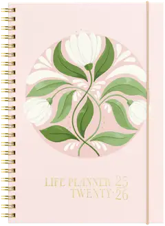 Burde Kalenteri 25/26 Life Planner Pink - 1