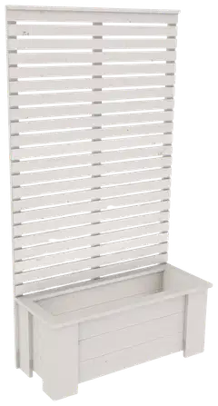 Seinäkelaatikko, valkoinen, 147x80x33 cm - 1