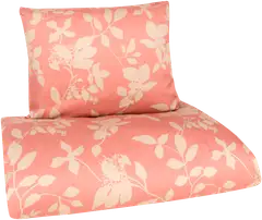 House satiinipussilakanasetti Olivia 150 x 210 + 55 x 65 cm roosa/beige - 1