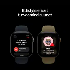 Apple Watch Series 12 GPS 46 mm:n tummanpronssinen alumiinikuori ja oliivinvihreä urheiluranneke - M/L - MJEU4QN/A - 6