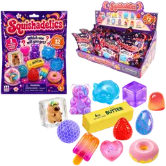 Squishadelics-fidgetlelu, erilaisia - 5