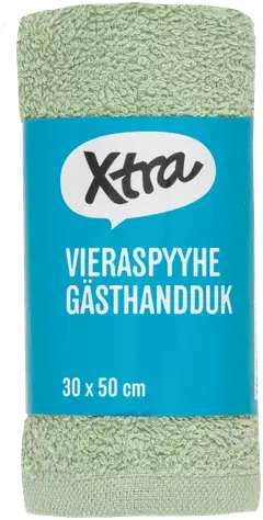 Xtra vieraspyyhe Anna 30x50 cm vaaleanvihreä - 2
